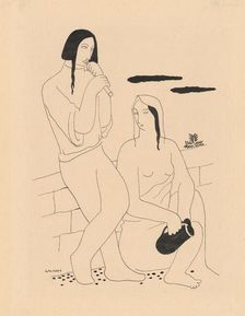 Lovers (Song, Pastoral), around 1929-1930. Creator: Mikulas Galanda
