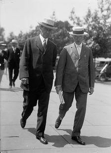 Lovett, Robert Scott, President, Union Pacific Railway - Left, with Daniel Willard, 1917. Creator: Harris & Ewing