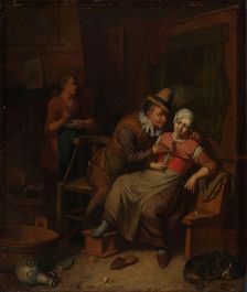 Loving Couple, 1st half of 18th century. Creator: Frans Decker