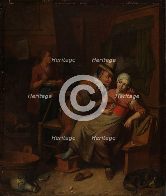Loving Couple, 1st half of 18th century. Creator: Frans Decker.