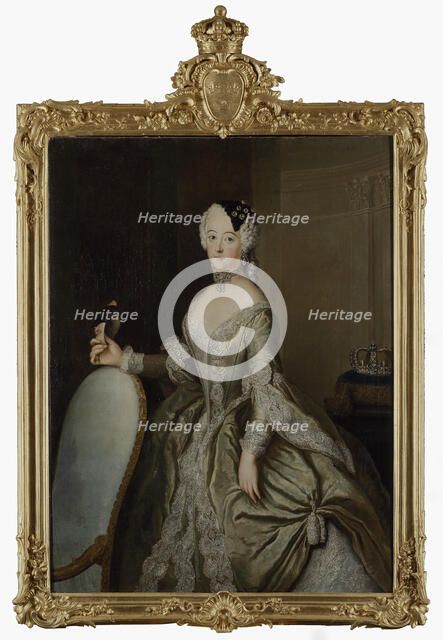 Lovisa Ulrika, 1720-1782, Queen of Sweden, Princess of Prussia, early-mid 18th century. Creator: Workshop of Antoine Pesne.