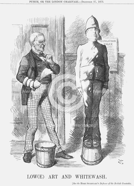 'Low(e) art and whitewash', 1873. Creator: Joseph Swain.