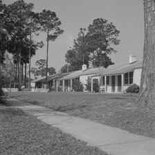 Low rent housing projects for Negroes near Bethune-Cookman College, Daytona Beach, Florida, 1943. Creator: Gordon Parks