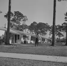 Low rent housing projects for Negroes near Bethune-Cookman College, Daytona Beach, Florida, 1943. Creator: Gordon Parks