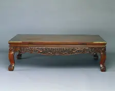 Low Table (Kang) with Dragons in Clouds, 1400s. Creator: Unknown