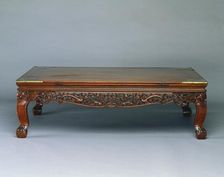 Low Table (Kang) with Dragons in Clouds, 1400s. Creator: Unknown