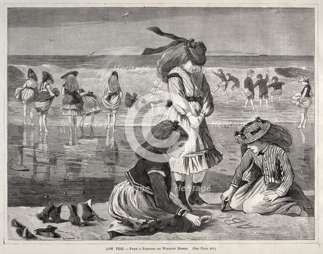 Low Tide, 1870. Creator: Winslow Homer (American, 1836-1910).