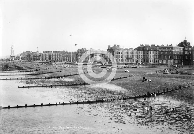 Low tide at Herne Bay, Kent, 1890-1910. Artist: Unknown