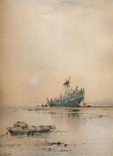 Low tide at Leigh c1899. Artist: Albert Ernest Markes