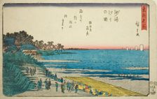 Low Tide at Susaki (Susaki shiohi no zu), from the series "Famous Places in the Eastern...c1847/52. Creator: Ando Hiroshige