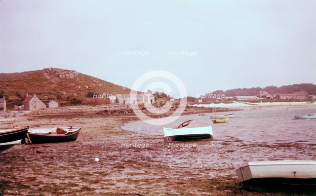 Low tide at the landing stage, New Grimsby, Tresco, Scilly Isles, c1955. Creator: Arthur Charles Kirby Ware.