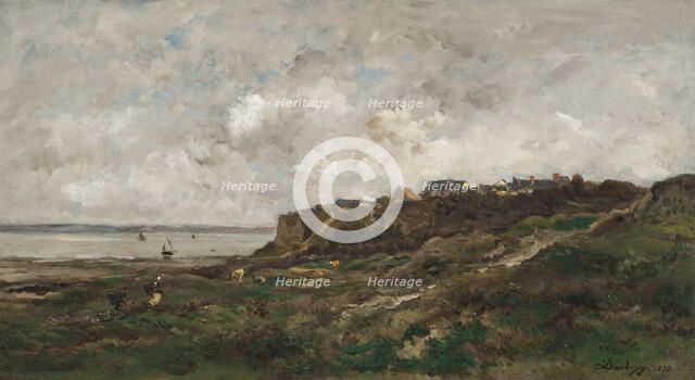 Low Tide at Villerville, 1873. Creator: Charles Francois Daubigny.