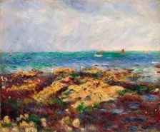 Low Tide at Yport 1883. Artist: Pierre-Auguste Renoir