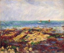 Low Tide at Yport, 1883. Creator: Pierre-Auguste Renoir