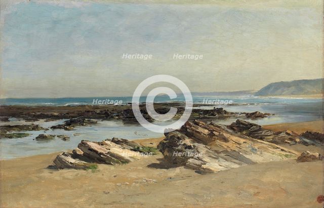 Low Tide, (Guéthary), c1881. Creator: Carlos de Haes.