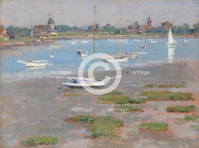 Low Tide, Riverside Yacht Club, 1894. Creator: Theodore Robinson.