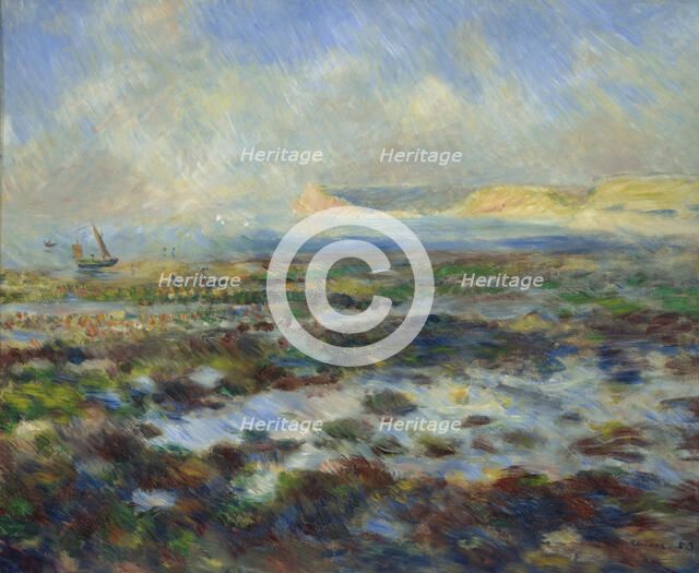 Low Tide, Yport, 1883. Creator: Pierre-Auguste Renoir.