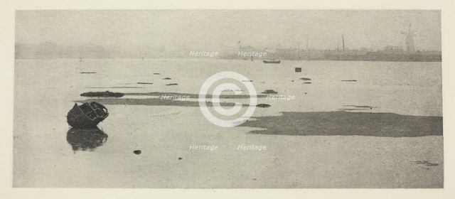 Low Water on Breydon, 1887. Creator: Peter Henry Emerson.