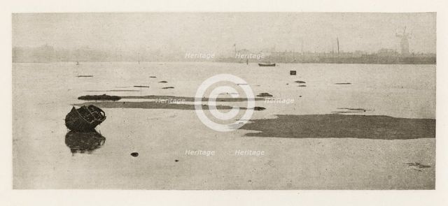 Low Water on Breydon, 1887. Creators: Peter Henry Emerson, Alfred Dawson.