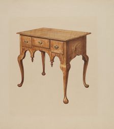 Lowboy, 1935/1942. Creator: Unknown