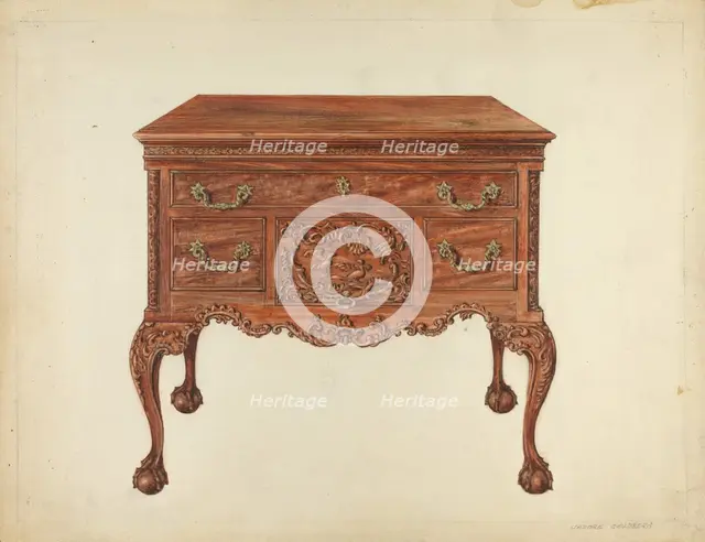 Lowboy, c. 1953. Creator: Isadore Goldberg.