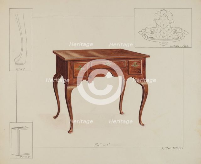 Lowboy, c. 1936. Creator: Alfred Walbeck.