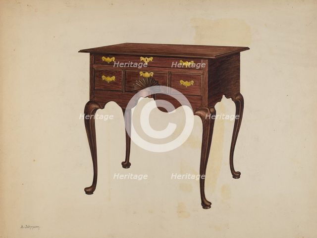 Lowboy, c. 1936. Creator: Arthur Johnson.