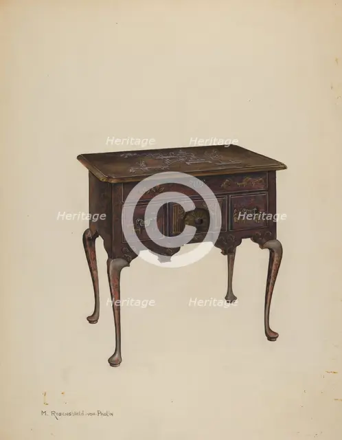 Lowboy, c. 1938. Creator: M. Rosenshield-von-Paulin.