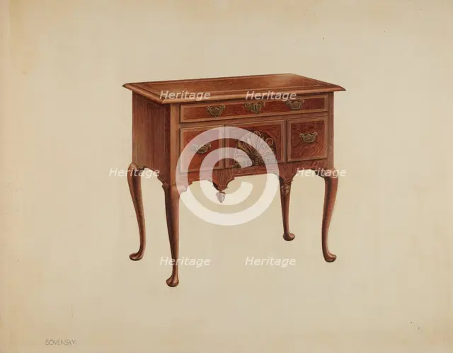 Lowboy, c. 1938. Creator: Eva Fox.