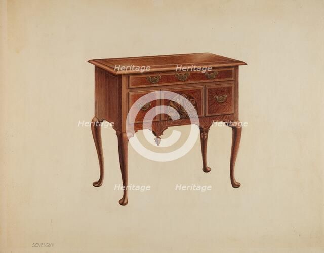 Lowboy, c. 1938. Creator: Eva Fox.