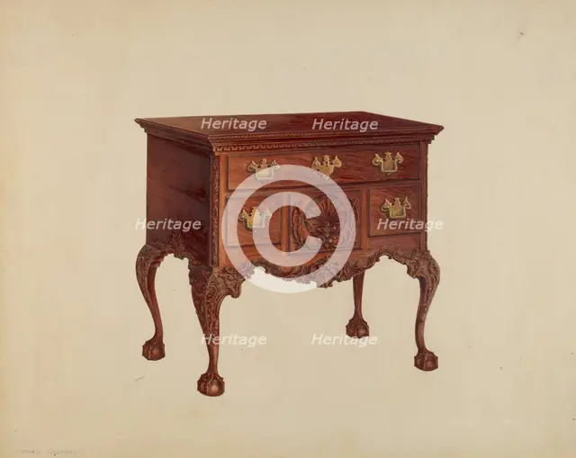 Lowboy, c. 1938. Creator: Isadore Goldberg.