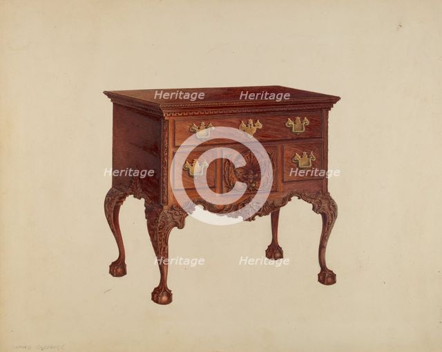 Lowboy, c. 1938. Creator: Isadore Goldberg.