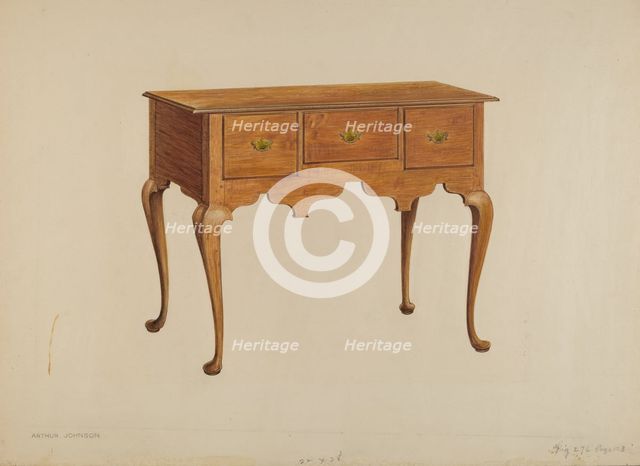 Lowboy, c. 1939. Creator: Arthur Johnson.