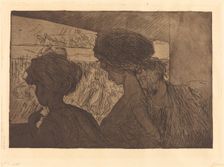 Lower Box at the Theater, 1909. Creator: Jean Louis Forain