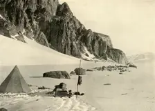 Lower Glacier Depot. The stores were buried in the snow c1908, (1909)