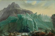 Lower Grindelwald Glacier, with the Lütschine River and Mettenberg, 1774