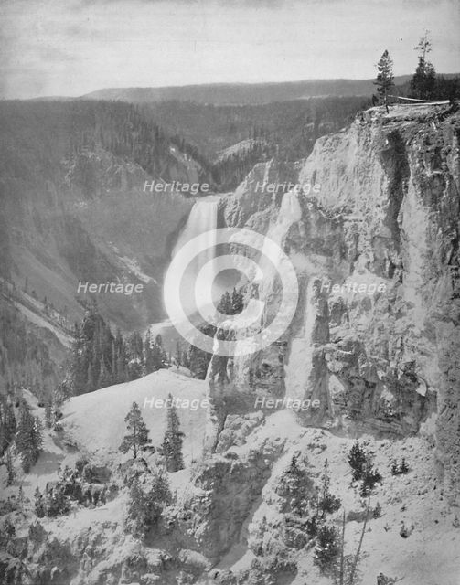 'Lower Falls of the Yellowstone, Wyoming', c1897. Creator: Unknown.