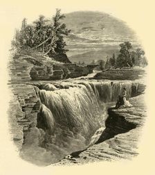 Lower Falls, Portage 1874. Creator: John Douglas Woodward