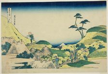 Lower Meguro (Shimo Meguro), from the series "Thirty-six Views of Mount Fuji..., Japan, c1830/33. Creator: Hokusai