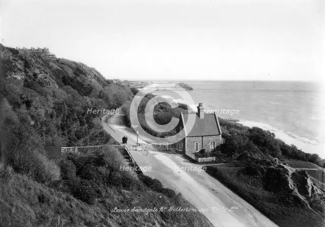 Lower Sandgate Road, Sandgate, Folkestone, Kent, 1890-1910. Artist: Unknown