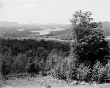 Lower Saranac Lake from Mount Pisgah, Adirondack Mtns., N.Y., between 1900 and 1910. Creator: Unknown
