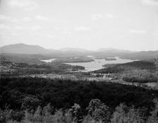 Lower Saranac Lake from Mount Pisgah, Adirondack Mtns., N.Y., between 1900 and 1910. Creator: Unknown