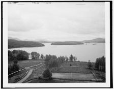 Lower Saranac Lake from the Algonquin, Adirondack Mountains, c1902. Creator: William H. Jackson