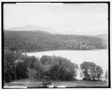 Lower Saranac Lake from the Algonquin, Adirondack Mountains, c1902. Creator: William H. Jackson