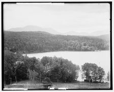 Lower Saranac Lake from the Algonquin, Adirondack Mountains, c1902. Creator: William H. Jackson