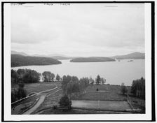 Lower Saranac Lake from the Algonquin, Adirondack Mountains, c1902. Creator: William H. Jackson