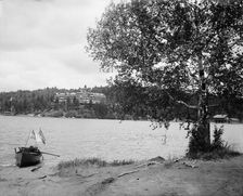 Lower Saranac Lake, the Hotel Ampersand, Adirondack Mtns., N.Y., between 1900 and 1910. Creator: Unknown