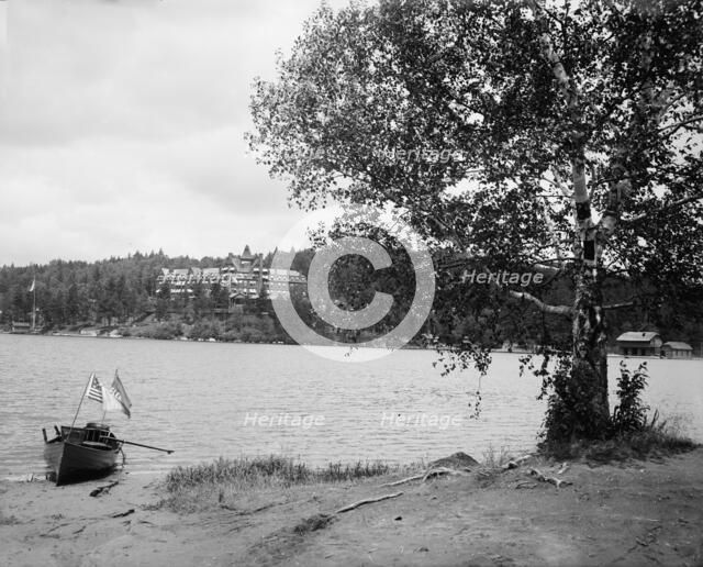 Lower Saranac Lake, the Hotel Ampersand, Adirondack Mtns., N.Y., between 1900 and 1910. Creator: Unknown.
