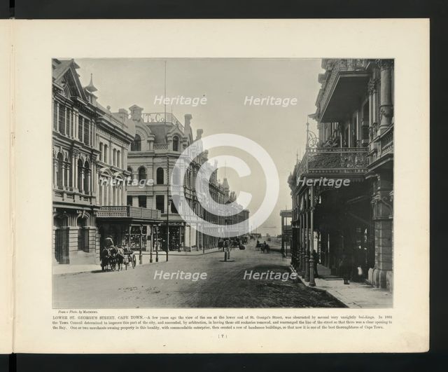 Lower St. George's Street, Cape Town, South Africa, c1900? Creator: Unknown.