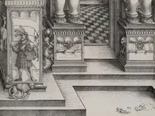 Lower Portion of the Entryway to the Right Portal (Die Porten des Adels); and the Outer Ri..., 1515. Creator: Hieronymus Andreae